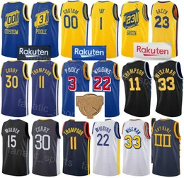 Finaller Basketbol Basketbol Andre Iguodala Jersey 9 Kevon Looney 5 Moses Moody 4 Draymond Green 23 James Wiseman 33 Jonathan Kuminga 00 Mychal Mulder 15