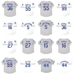 Na85 2008 Retro 99 Manny Ramirez Jersey 44 Darryl Strawberry 27 Matt Kemp 16 Andre Ethier 29 Adrian Beltre 55 Russell Martin 5 Nomar Garciaparra