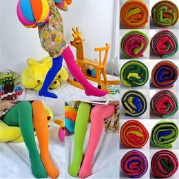 Candy Color Mixed Tights For Girls Patchwork Baby Stretch Trouser Skinny Pants Kids Dance Pantyhose Stocking 39y 220721