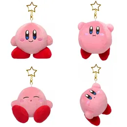 Anime Kawaii Cute de desenho animado Kirby Plush Doll Toy Pingente Pink Girl Girl Heart Bag Pingente Kichain Girl Ornamentos de feriado 220630