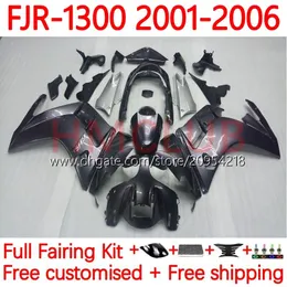 OEM Bodywork For YAMAHA FJR-1300 FJR 1300 A CC FJR1300A 01-06 Moto Bodys 36No.5 FJR1300 01 02 03 04 05 06 FJR-1300A 2001 2002 2003 2004 2005 2006 Fairing Kit stock color