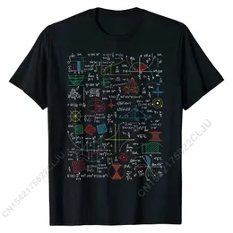 Funny Math Teacher Gift Idea Mathematics Formulas Sheet TShirt T Shirt Normal Cotton Mens Tops T Shirt Printed On 220527