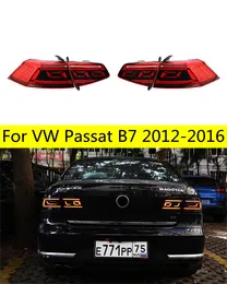 LED Tail Lights For VW Passat B7 2012-16 Car Accessories Dynamic DRL Turn Signal Lamps Fog Brake Reversing