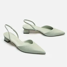 Модные сандалии женщины указали простые насосы банкетные туфель