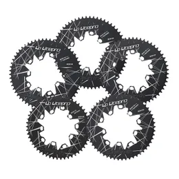 Ellips Folding Rower Chainring Chainswheels 110mm 130mm BCD Aluminium Stopowe Rowerowe Rowerowe Rowerowe Korbki Płyta Oval 52/54 / 56/58 / 60T