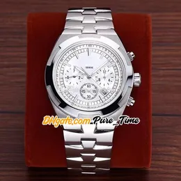 MLF Overseas 42mm 5500V/110A-B075 Automatic Mens Watch 5500V White Dial Stainless Steel Bracelet (No Chronograph) High Quality Gents Watches E136A (6)