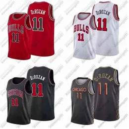 Toppförsäljning DeMar DeRozan Jersey 2021-22 City Wear 2 Lonzo Ball Basketball Jerseys Black Red Men Youth S-XXL S-2XL