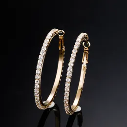 New Fashion 2-10 CM Big Dangle Hoop Earrings for Women Mother's Day Gift Iced Out Drop Earring Bling Cubic Zirconia Baguette Hip Hop Diamond Ear Jewelry Gifts for Mum