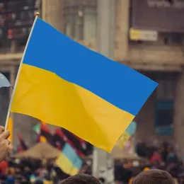 Flagi konkursów sportowych i flag flagi amerykańskiej Wielkiej Brytanii Królowej Dzień Królowej Ukraina Niemcy Kanada Francja Flaga Małe ręce 14x21 cm