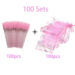 300/200/100/50 세트 핑크 속눈썹 가방 화려한 나비 눈 속눈썹 포장 상자 아름다움 선물 가방 도매 속눈썹 상자 공급 업체 220623