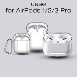 Для AirPods 1 2 PRO 3-го генерирования Earbuds прозрачный Crystal Clear Hard PC Case Soft TPU Cover OEM / ODM Service