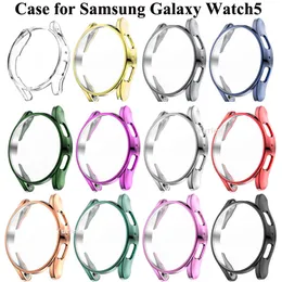 Custodia protettiva per Samsung Galaxy Watch 5 Watch5 44mm 40mm Custodie per schermi di placcatura in TPU per Samsung Watch 5 Cover Accessori