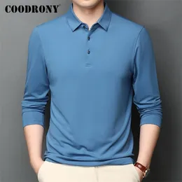 Coodrony varumärke t shirt män långärmad affär casual tshirt män kläder vår höst toppkvalitet tee shirt homme topps c5008 201116