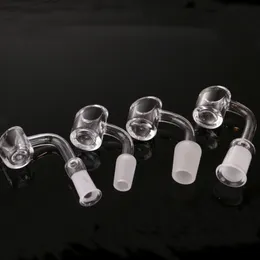 Nuovo adattatore banger al quarzo spesso 4 mm per bong in vetro oilrigs all'ingrosso chiodo al quarzo domeless 10mm 14mm 18mm maschio e femmina 100% vero quarzo