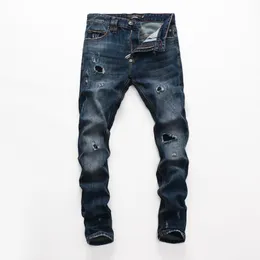 Män jeans stil män blå stretch mens smala denim byxor pp philipp raka byxor för menmen