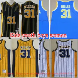 Mitchell ve Ness Basketbol Jason Williams Jersey 1998-99 Beyaz Chris Webber Formaları Retro Reggie 31 Miller Dikişli Siyah Sarı Çocuklar Gençlik Erkek Erkek Erkek Kadınlar