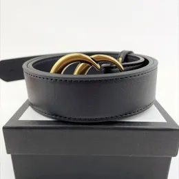 Högkvalitativ modedesigner Luxury Belt Designers Men Ladies Universal Highs End Copper Buckle Width 3,8 cm Classic Belt Belt Box