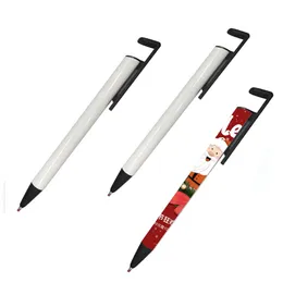 Sublimação em branco esferontal caneta transferência de calor tipo prensa tipo diy canetas de canetas de canetas escolares de escritórios da escola