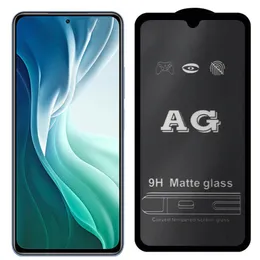 AG Matte Screen Protector Hermed Glass Full Lim Täcktäckning Böjd skyddsfilmskydd Sköld för Samsung Galaxy Not 21 Fe 20 A02 A12 A22 A32 A42 A52 A72 A82 A92