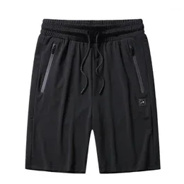 Mäns Shorts Is Silke Tide Sommar Tunn Sektion Lossa Storlek Sport och fritid Stretch Quick-Torka Five-Point