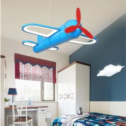 Lâmpadas pendentes Design Aircraft Lamp Creative Led Chandelier para o quarto infantil Baby Bedroom Modern Home Decoration pendurado luminário