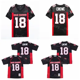 Film Longest Yard Mean Machine Football 18 Paul Crewe Jersey Herren Vintage College Schwarz Farbe Team Stickerei und Nähen Universität für Sportfans Hip Hop Throwback