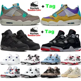 30th Anniversary Men 4s Basketball Shoes 4 Taupe Haze Desert Moss Cement Customize Black cat women mens Outdoor Sports Sneakers Trainers