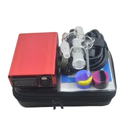 Sigara E-çivi Enail Kitleri Elektrikli Dab Pid Sıcaklık Kontrol Kutusu 14mm 18mm Enail Quartz Banger Tırnak 20mm Bobin Isıtıcı Balmumu için Dab Rig Banger