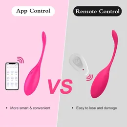 Aplikacja bezprzewodowa Bluetooth Vibrating Love Egg For Women Clittoris Stymulator Wibrator Samit Pilot Kontrola Sex Toys Dildo dla dorosłych 18