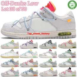 2022 OW Low Lot 35 av 50 Kollektion Löparskor Universitet Röd Blå Pine Grön Vit Svart Michigan Män Kvinnor Sneakers Designers Toppkvalitet