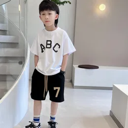 Children Sport Outfits Kids Boys sets Cotton T-shirt With shorts Summer Baby boy 2pc/Tracksuit Toddler Letters Casual clothes