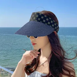 Berets Fashion Casual Cap-Cap Visors пустой верхний солнцкап для женщин Портативная складная волшебная лента рулона пляжная шляпа Шляпа Широкое солнце