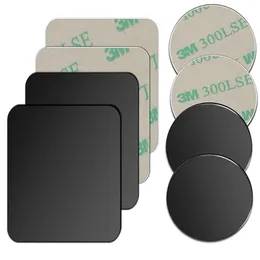8pc Lot Metal Plate Disk para porta -folha de telefone do carro de carro de ímã adesivo de folha de ferro magnético Suportes para celular Stand Mount