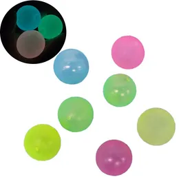 Fluorescence Balls Fidget Toys Luminous Glow Sticky Wall Ball In The Dark Squishy Anti Stress Balls Stretchable Soft Squeeze Adult Kids Toy Surprise Gifts