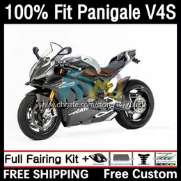 Ducati Panigale V4 V4 S R V4S V4R 2018 2019 2020 2021 Vücut Kiti 1dh.12 Street Fighter V4-S V4-R 18-21 V-4S V-4R 18 19 20 21 Enjeksiyon Kalıp Kapısı Karbon Rengi