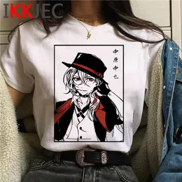 Bungou Stray Dogs T Shirts Funny Cartoon Graphic T-shirt Women Cute Anime Harajuku Kawaii Ladies Shirt Streetwear Top Tee Female