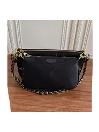 حقيبة كتف فاخرة عالية الجودة بتصميم مونوغرام سلاسل نسائية متعددة Pochette حقائب يد أزياء كلاسيكية حقيبة يد أزياء فاخرة ماركات حقائب كروسبودي