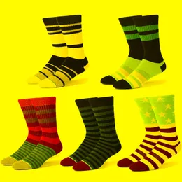 Herrensocken, modisch, für Herren, gestreift, Kompression, USA, Teenager, Herren, Damen, Skateboard, coole Baumwolle, elastische Socken für Herren