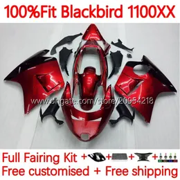 Honda Blackbird CBR1100 CBR 1100 XX CC 1100xx 96-07 108no.11 CBR1100XX 1996 1997 1999 2000 2001 1100CC 02 03 04 05 06 07 페어링 와인 레드