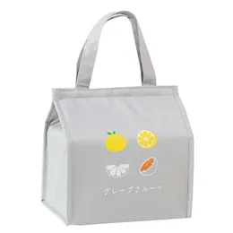 간단한 도시락 휴대용 피크닉 절연 가방 방수 점심 가방 점심 식사 박스 가방