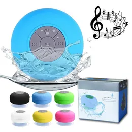 BTS06 Large Suction Cup Waterproof Bluetooth Speaker Portable Showers Bathroom Sound Suction Speakers