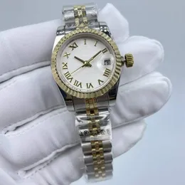 26mm高品質の女性の時計レディース自動機械式時計レディースステンレス鋼折りたたみバックルファッションスポーツ防水時計女性リストウォッチ