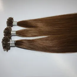 Prezzo di fabbrica Brasiliano Remy U punta capelli Biondi Cheratina estensioni dei capelli vergini 16 "-22" Colore 613 # Espresso gratuito