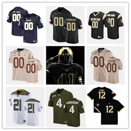 2022 NCAA Custom Army Black Knights Stitched Football Jersey 67 Dean Powell Jersey 8 Kelvin Hopkins Jr. 18 Cade Ballard 43 Jeremia Lowery 7 Jaylon McClinton Jerseys