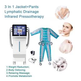 Профессиональный 24 клеток Presthotherapy Machine Machine Lymphatic Drain для снижения веса косметическое оборудование для сауны костюм воздух давление на корпус детоксика