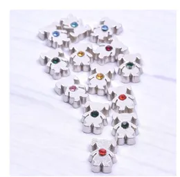 60PC/lot Cute Multicolor Birthstone Girl charm Floating Locket Charms Fit For Magnetic Living Locket Pendant Fashion Jewelrys