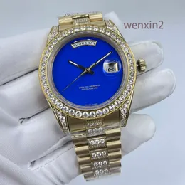 Relógio masculino de qualidade clássica 41mm 2813 mecânicos automáticos aço inoxidável de aço único em branco Face à prova d'água