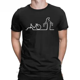 Męska koszulka La Linea Rower Niesamowite bawełniane koszule graficzne T-koszule Vintage dla dorosłych koszulka graficzna dla mężczyzn 220520