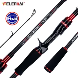Felenhai Spinning Casting Fuji Lure Fishing Rods 1.68/1.8/2.1/2.4/2.7/3.0/3.15m 30T 탄소 3-70G Baitcasting Travel Seabass Pole 220621