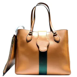 TOT Bag handväska handväska kvinnor stor kapacitet axelväska läder rem kohud slät yta toppkvalitet två bit set guld hårdvara lady crossbody väskor